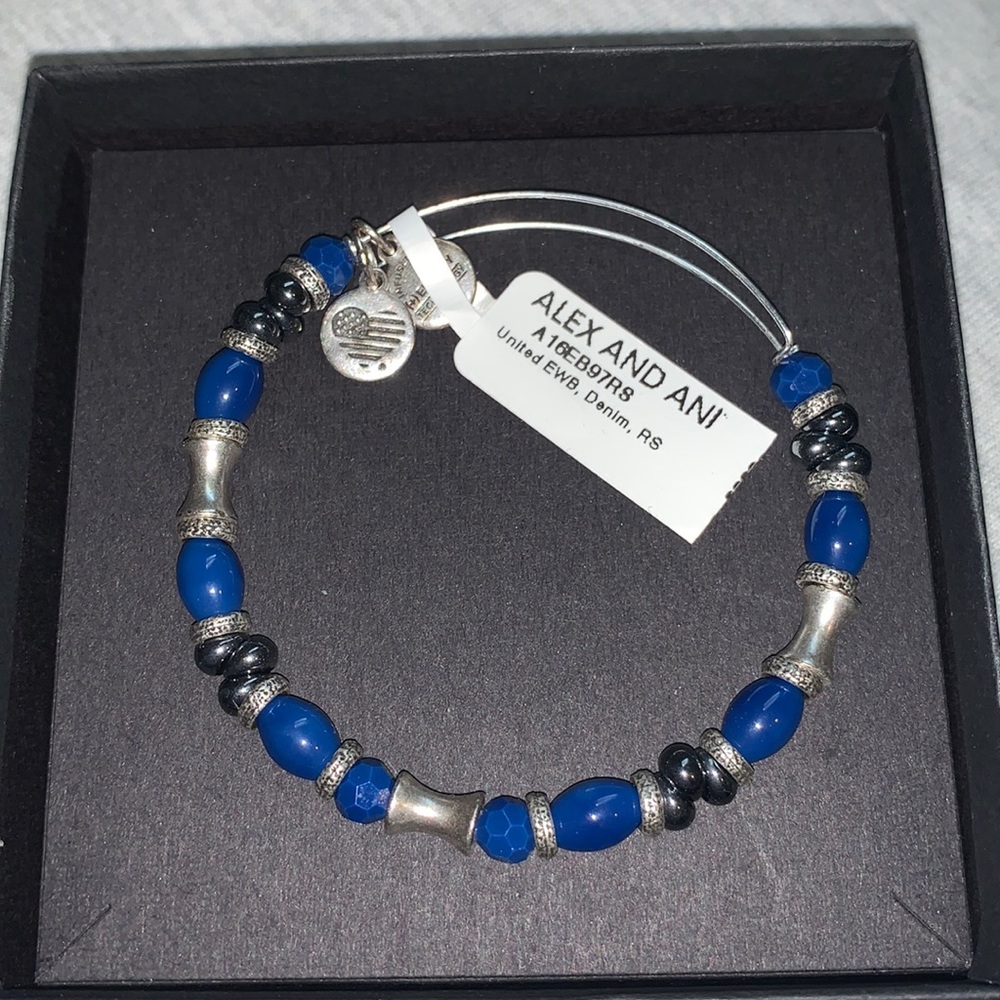 alex and ani blue bracelet